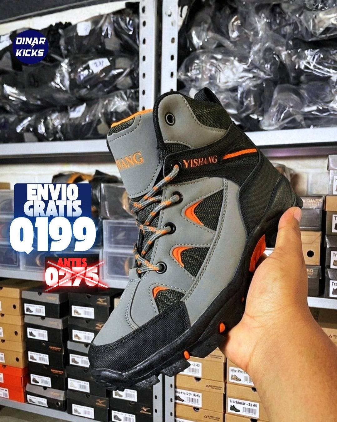 Calzado Naranja Todo Terreno